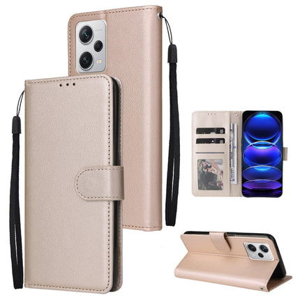 Multifunctional 3 Card Slots Leather Phone Case, For Xiaomi Redmi Note 12 Pro+ China