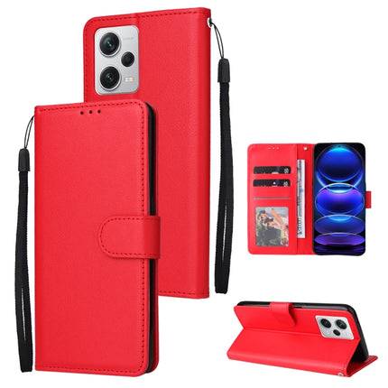 Multifunctional 3 Card Slots Leather Phone Case, For Xiaomi Redmi Note 12 Pro+ China