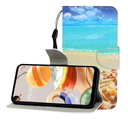 Colored Drawing Horizontal Flip Leather Case with Holder & Card Slot & Wallet