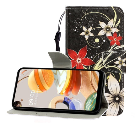 Colored Drawing Horizontal Flip Leather Case with Holder & Card Slot & Wallet
