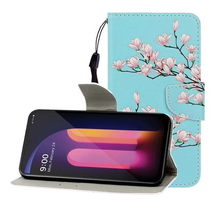 Colored Drawing Horizontal Flip Leather Case with Holder & Card Slot & Wallet