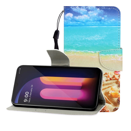 Colored Drawing Horizontal Flip Leather Case with Holder & Card Slot & Wallet