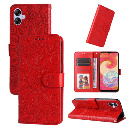 Embossed Sunflower Leather Phone Case, For Samsung Galaxy A04e, For Samsung Galaxy A34 5G