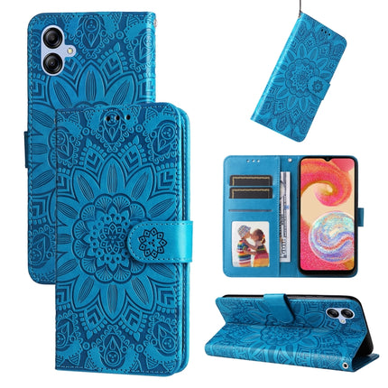 Embossed Sunflower Leather Phone Case, For Samsung Galaxy A04e, For Samsung Galaxy A34 5G