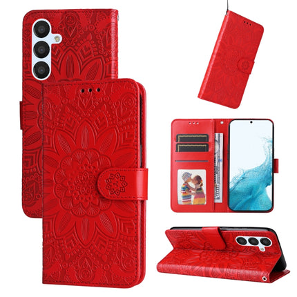 Embossed Sunflower Leather Phone Case, For Samsung Galaxy A04e, For Samsung Galaxy A34 5G