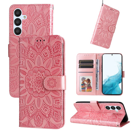 Embossed Sunflower Leather Phone Case, For Samsung Galaxy A04e, For Samsung Galaxy A34 5G