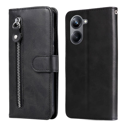 Calf Texture Zipper Leather Phone Case, For Huawei nova Y61, For Realme 10 4G Global, For Realme 10 Pro 5G, For Realme 10 Pro+ 5G