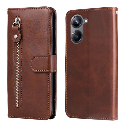 Calf Texture Zipper Leather Phone Case, For Huawei nova Y61, For Realme 10 4G Global, For Realme 10 Pro 5G, For Realme 10 Pro+ 5G