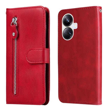 Calf Texture Zipper Leather Phone Case, For Huawei nova Y61, For Realme 10 4G Global, For Realme 10 Pro 5G, For Realme 10 Pro+ 5G