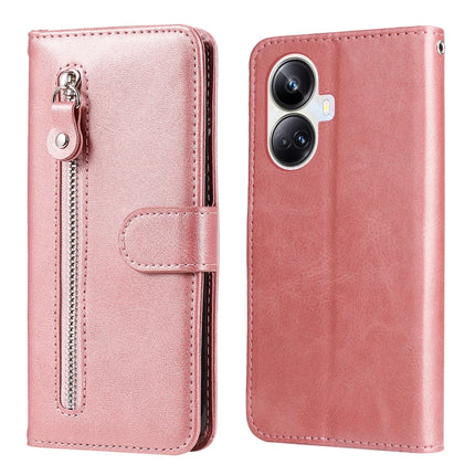 Calf Texture Zipper Leather Phone Case, For Huawei nova Y61, For Realme 10 4G Global, For Realme 10 Pro 5G, For Realme 10 Pro+ 5G