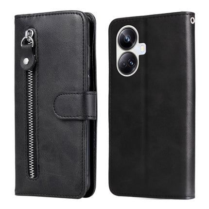 Calf Texture Zipper Leather Phone Case, For Huawei nova Y61, For Realme 10 4G Global, For Realme 10 Pro 5G, For Realme 10 Pro+ 5G