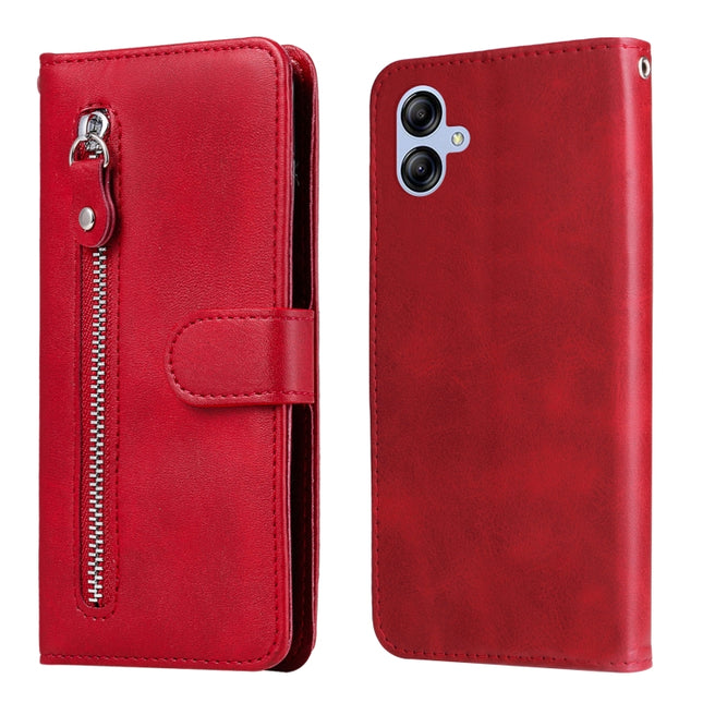 Calf Texture Zipper Leather Phone Case, For Samsung Galaxy A04e, For Samsung Galaxy A34 5G