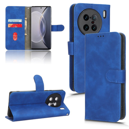 Skin Feel Magnetic Flip Leather Phone Case, For  vivo X90 Pro+