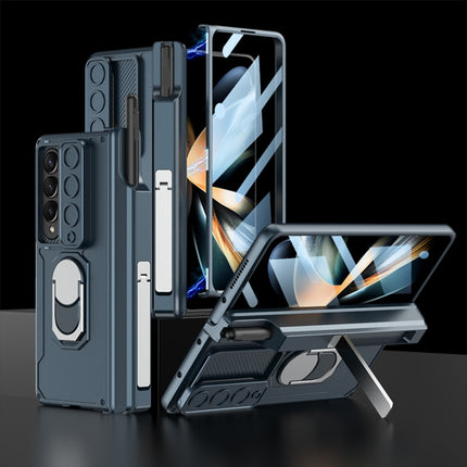 GKK Integrated Magnetic Folding Phone Case with Pen Case, For Samsung Galaxy Z Fold4