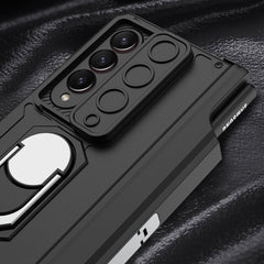 GKK Integrated Magnetic Folding Phone Case with Pen Case, For Samsung Galaxy Z Fold4