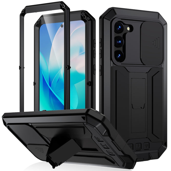 R-JUST Handyhülle mit Schiebekamera-Design, wasserdicht, staubdicht, stoßfest, für Samsung Galaxy S23 5G, für Samsung Galaxy S23+ 5G, für Samsung Galaxy S23 Ultra 5G