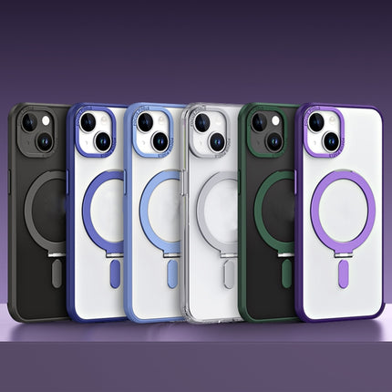 Skin Feel MagSafe Shockproof Protective Phone Case with Holder, For iPhone 14, For iPhone 14 Plus, For iPhone 14 Pro, For iPhone 14 Pro Max