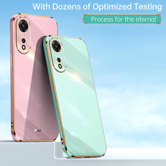 XINLI Straight Edge 6D Electroplate TPU Phone Case, For OPPO A1 Pro 5G, For Realme 10 4G, For Samsung Galaxy Note10+