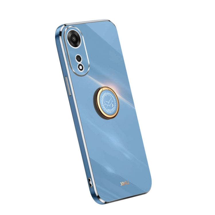 XINLI Straight Edge Electroplate TPU Phone Case with Ring, For OPPO A1 Pro 5G, For Realme 10 4G, For OPPO Reno9 5G
