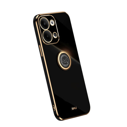 XINLI Straight Edge Electroplate TPU Phone Case with Ring, For OPPO A1 Pro 5G, For Realme 10 4G, For OPPO Reno9 5G