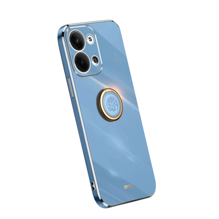 XINLI Straight Edge Electroplate TPU Phone Case with Ring, For OPPO A1 Pro 5G, For Realme 10 4G, For OPPO Reno9 5G