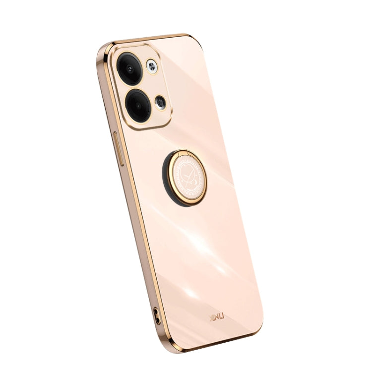 XINLI Straight Edge Electroplate TPU Phone Case with Ring, For OPPO A1 Pro 5G, For Realme 10 4G, For OPPO Reno9 5G