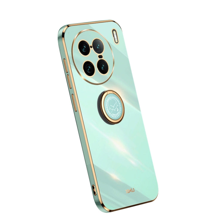 XINLI Straight Edge Electroplate TPU Phone Case with Ring, For Samsung Galaxy A54 5G, For vivo X90 Pro+, For Samsung Galaxy Note10+