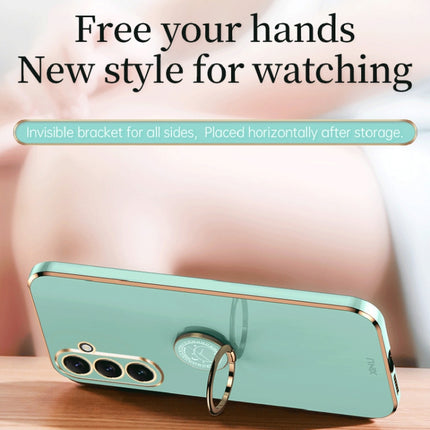 XINLI Straight Edge Electroplate TPU Phone Case with Ring, For Samsung Galaxy A54 5G, For vivo X90 Pro+, For Samsung Galaxy Note10+