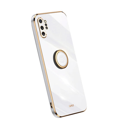 XINLI Straight Edge Electroplate TPU Phone Case with Ring, For Samsung Galaxy A54 5G, For vivo X90 Pro+, For Samsung Galaxy Note10+