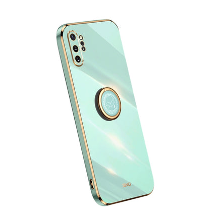 XINLI Straight Edge Electroplate TPU Phone Case with Ring, For Samsung Galaxy A54 5G, For vivo X90 Pro+, For Samsung Galaxy Note10+