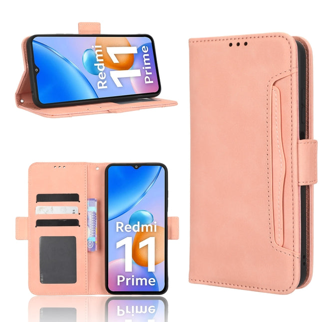 Skin Feel Calf Texture Card Slots Leather Phone Case, For Xiaomi Redmi 11 Prime 4G, For Xiaomi Redmi A1+, For Xiaomi Redmi Note 12 5G China, For Xiaomi Redmi Note 12 Pro 5G