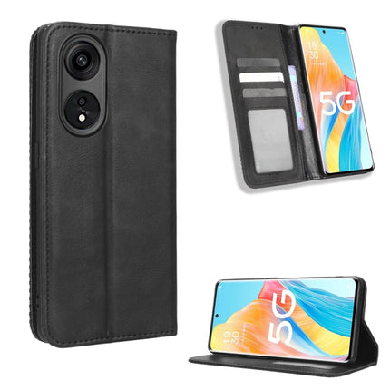 Magnetic Buckle Retro Texture Leather Phone Case, For Cricket Debut Smart, For Cricket Icon 4, For Cricket Innovate E 5G, For OPPO A1 Pro, For Realme 10 4G, For Realme 10 Pro