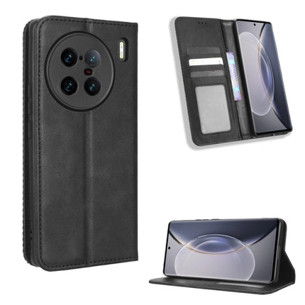 Magnetic Buckle Retro Texture Leather Phone Case, For TCL ION Z, For Tecno Pop 6 BE7, For vivo X90 5G, For vivo X90 Pro+, For Tecno Pova 4, For Infinix Hot 20 4G X682B