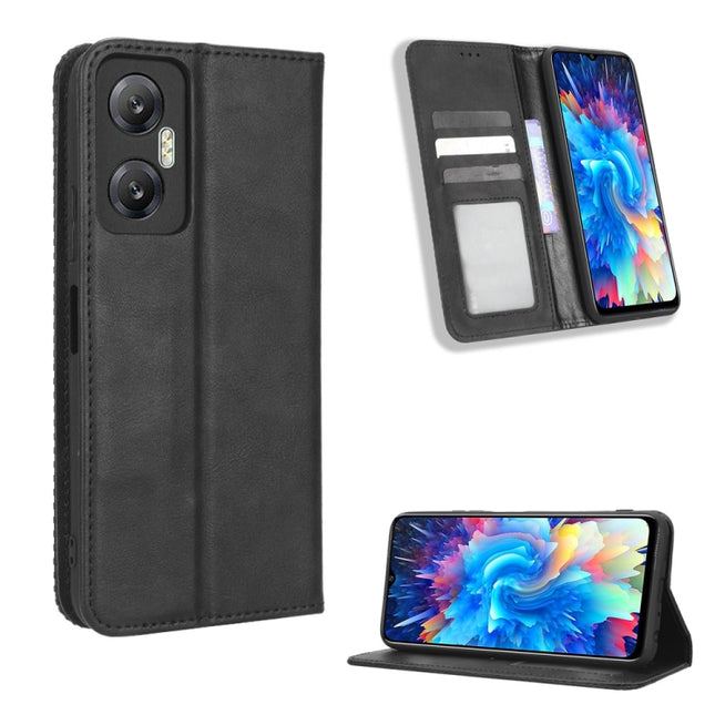 Magnetic Buckle Retro Texture Leather Phone Case, For Infinix Hot 20 5G X666B, For Infinix Hot 20S X6827, For Tecno Pova 4 Pro, For Huawei nova Y61, For Blackview BV5200, For Honor 80 SE 5G