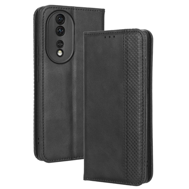 Magnetic Buckle Retro Texture Leather Phone Case, For Honor 80 5G, For Honor 80 Pro 5G, For Samsung Galaxy A14 5G, For Motorola Moto G72 4G, For OPPO A58 5G, For Orbic JOY RC608L