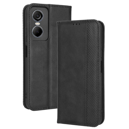 Magnetic Buckle Retro Texture Leather Phone Case, For Tecno Pop 6 Pro BE8, For Infinix Hot 20i, For Infinix Note 12 Pro 4G X676B, For Tecno Pova Neo 2, For Xiaomi Redmi 11 Prime 4G, For Xiaomi Redmi A1+