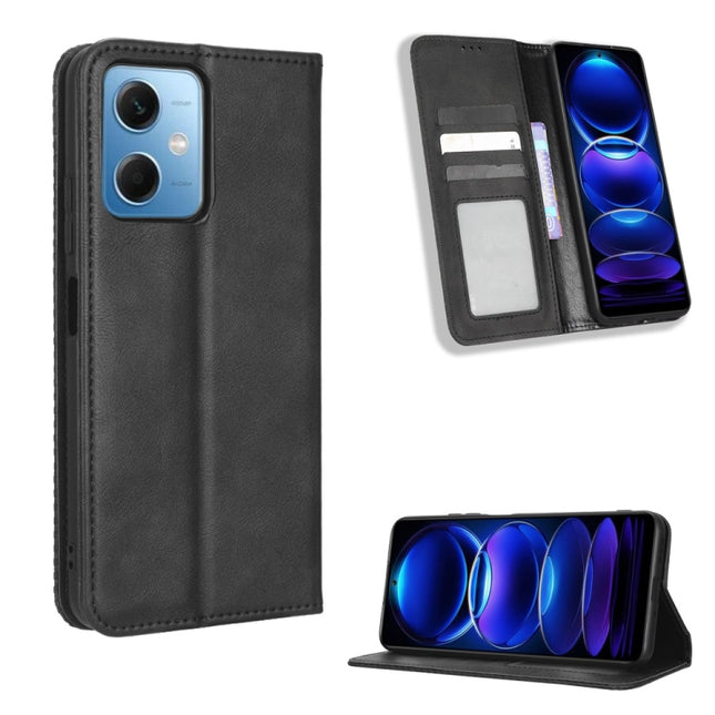 Magnetic Buckle Retro Texture Leather Phone Case, For Xiaomi Redmi Note 12 5G, For Xiaomi Redmi Note 12 Pro 5G, For Xiaomi Redmi Note 12 Pro+ Global, For Huawei nova 10 SE, For Honor Play 40 Plus, For Nokia X30 5G