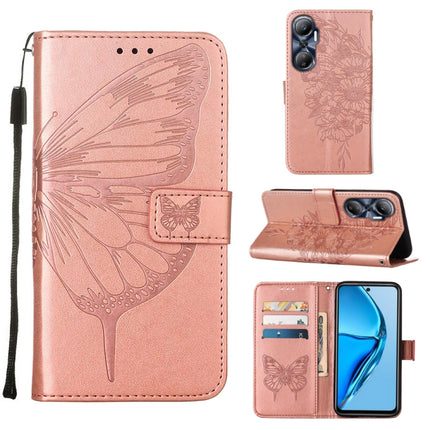 Embossed Butterfly Flip Leather Phone Case, For BLU View 2 2022 / 2020, For Infinix Hot 20 4G X6826, For Infinix Hot 20 5G X666 / X66B