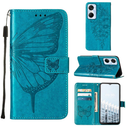 Embossed Butterfly Flip Leather Phone Case, For Tecno Pop 6 Pro, For Tecno Pova 4 LG7N, For Tecno Pova 4 Pro LG8N