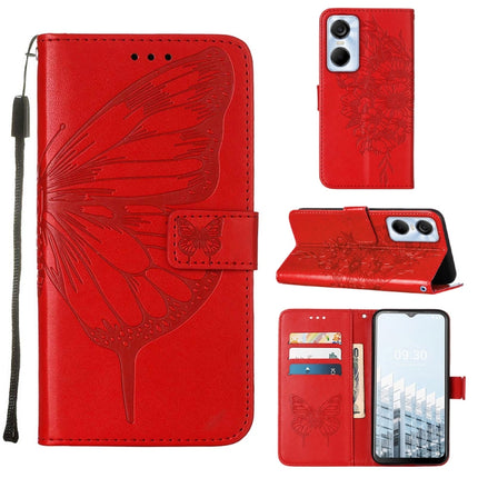 Embossed Butterfly Flip Leather Phone Case, For Tecno Pop 6 Pro, For Tecno Pova 4 LG7N, For Tecno Pova 4 Pro LG8N