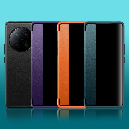 Magnetic Side Window View Shockproof Horizontal Flip Leather Case, For vivo X90 Pro+, For Xiaomi 13, For vivo X90