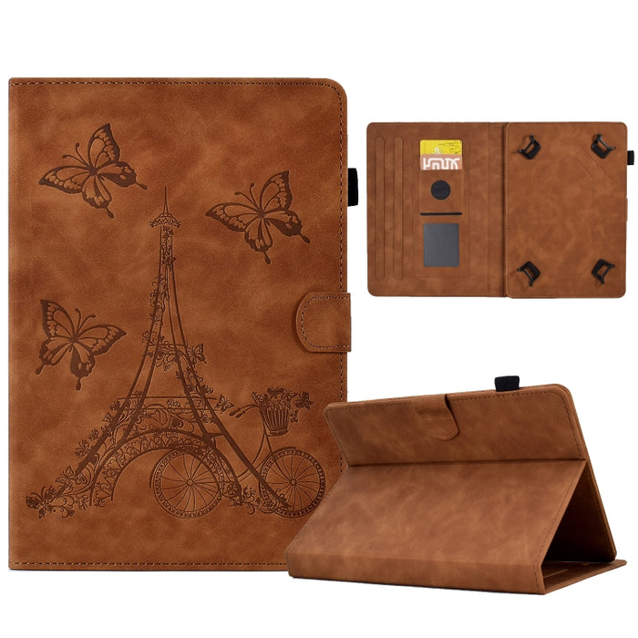 Tower Embossed Leather Tablet Case, For 7 inch Tablets, For 8 inch Tablets, For 10 inch Tablets, For Samsung Galaxy Tab A7 Lite