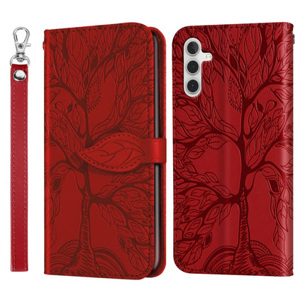 Life Tree Embossing Pattern Leather Phone Case, For Samsung Galaxy A24 5G, For Samsung Galaxy A54 5G, For Samsung Galaxy A34 5G, For Xiaomi Redmi A1, For Xiaomi 13