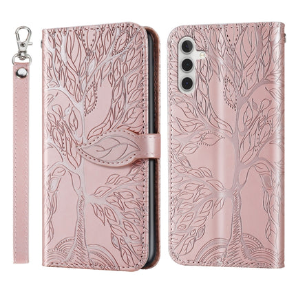 Life Tree Embossing Pattern Leather Phone Case, For Samsung Galaxy A24 5G, For Samsung Galaxy A54 5G, For Samsung Galaxy A34 5G, For Xiaomi Redmi A1, For Xiaomi 13