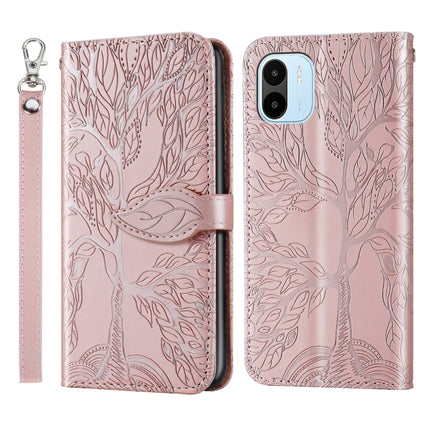 Life Tree Embossing Pattern Leather Phone Case, For Samsung Galaxy A24 5G, For Samsung Galaxy A54 5G, For Samsung Galaxy A34 5G, For Xiaomi Redmi A1, For Xiaomi 13