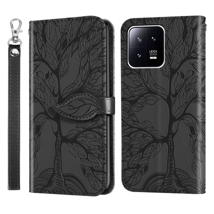 Life Tree Embossing Pattern Leather Phone Case, For Xiaomi 13 Pro, For Xiaomi 12T