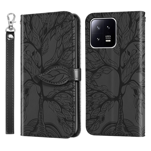 Life Tree Embossing Pattern Leather Phone Case, For Xiaomi 13 Pro, For Xiaomi 12T