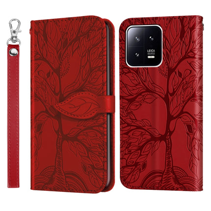 Life Tree Embossing Pattern Leather Phone Case, For Xiaomi 13 Pro, For Xiaomi 12T