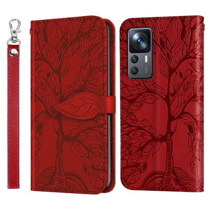 Life Tree Embossing Pattern Leather Phone Case, For Xiaomi 13 Pro, For Xiaomi 12T