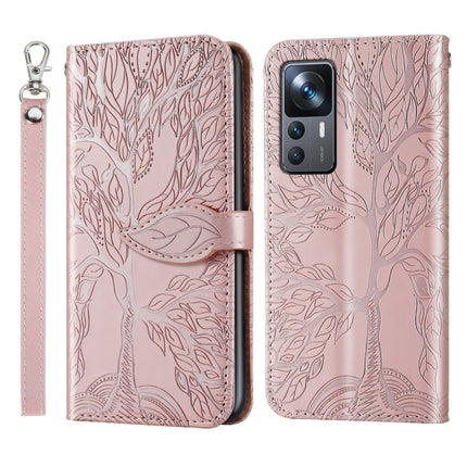 Life Tree Embossing Pattern Leather Phone Case, For Xiaomi 13 Pro, For Xiaomi 12T